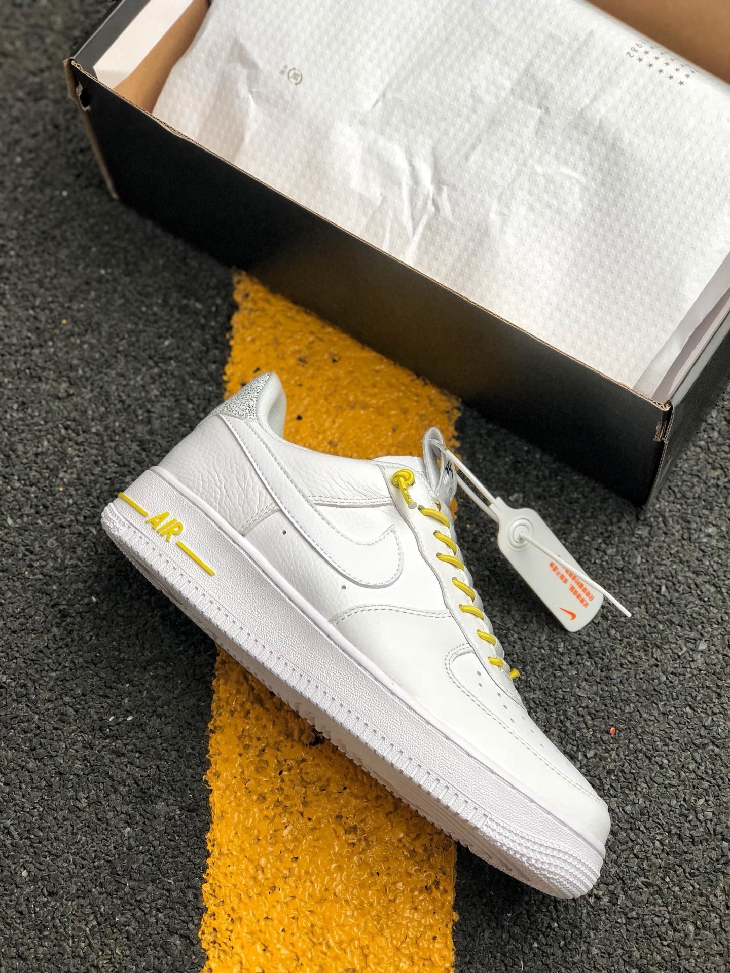 nike air force 1 low lux white chrome yellow