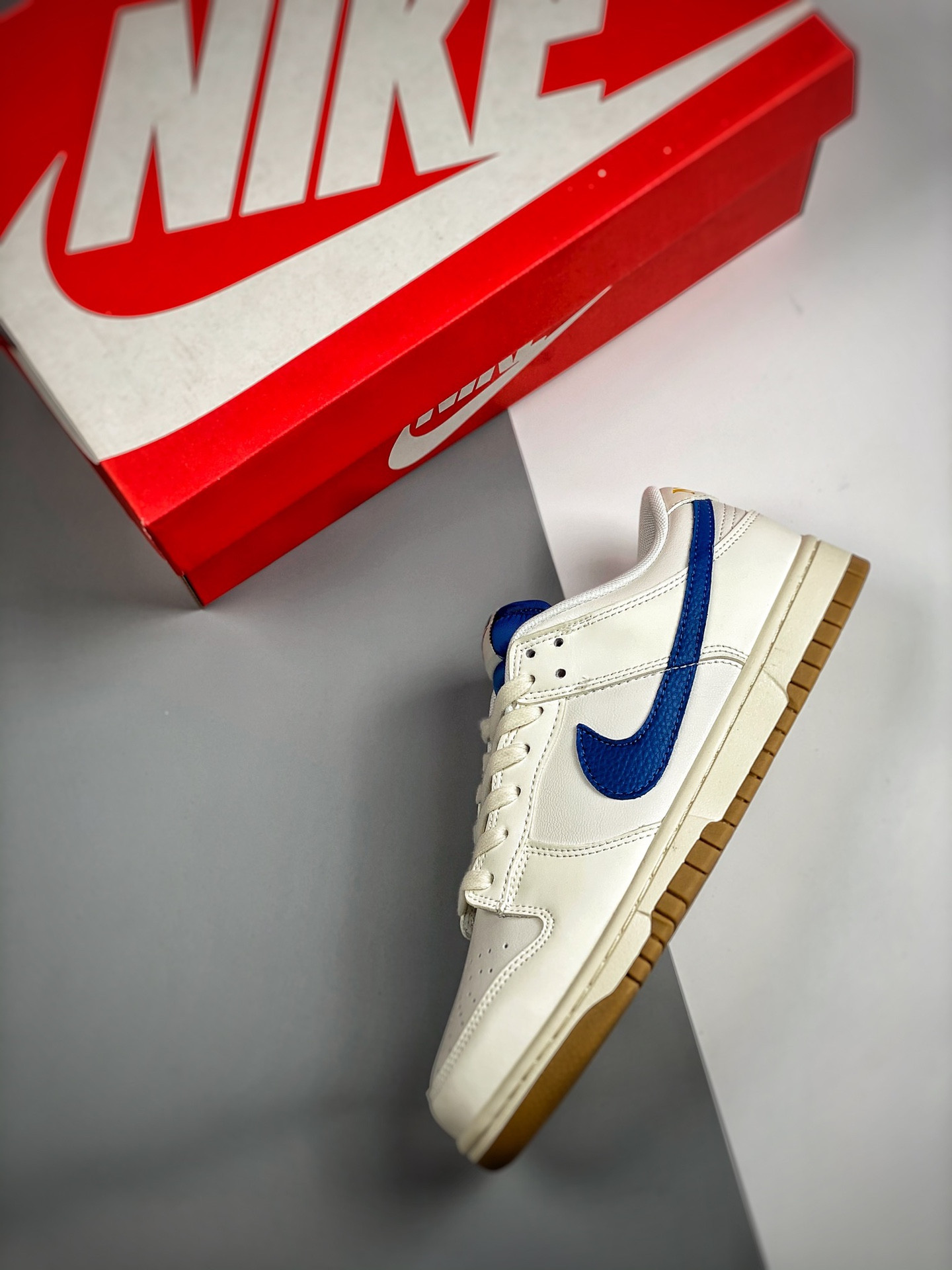 Nike Dunk Low Sail Game RoyalSailGum Light Brown DX3198133 For Sale